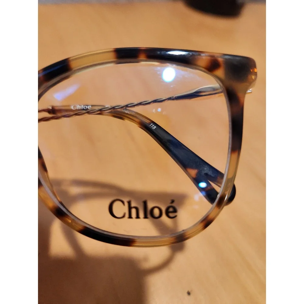 Chloe CE2731 Eyeglasses Tortoise Gold Twist Arm 53-18 Italy Frames‎